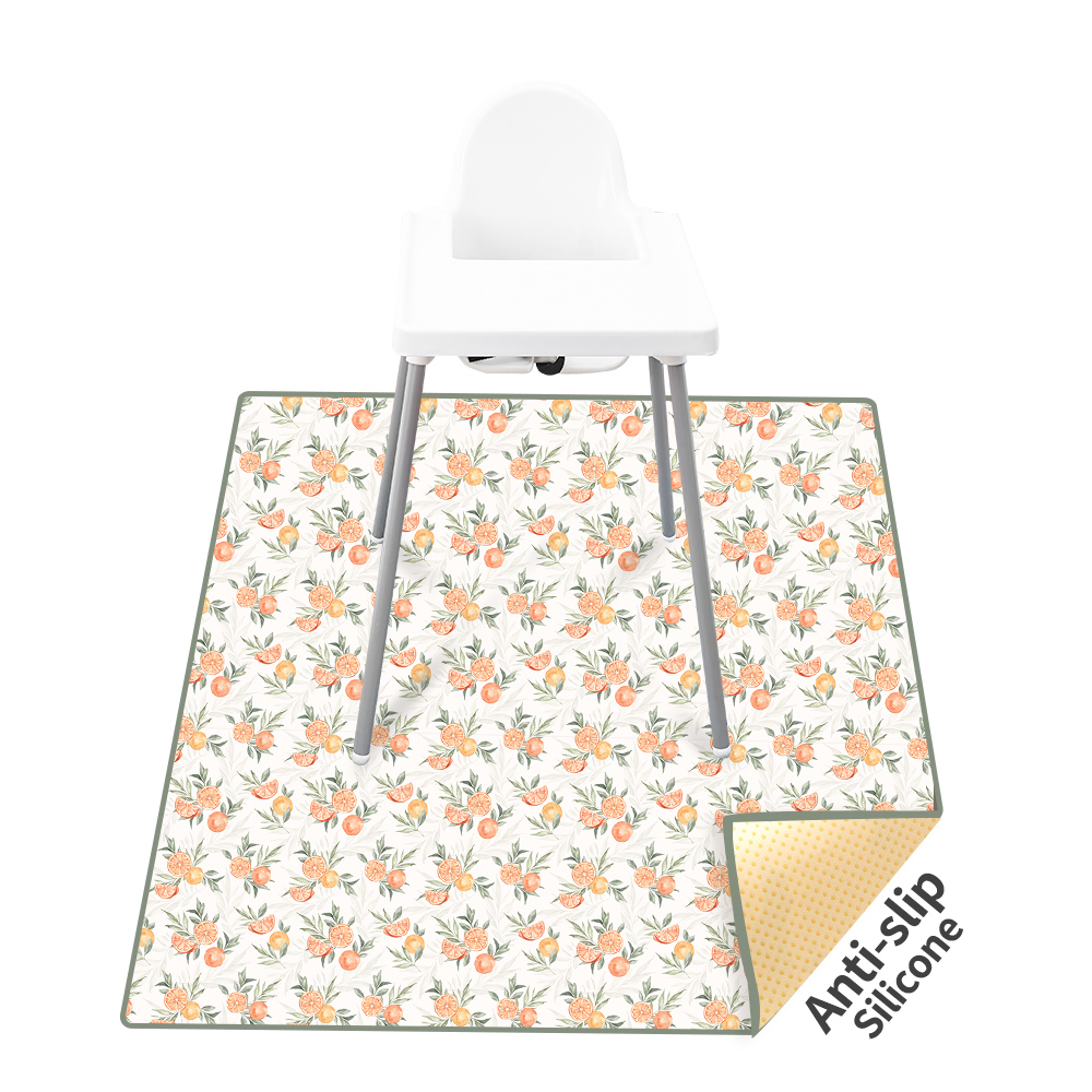 Highchair Splash Mat - HappyFlute Kaymaz Tasarım oyun matı Yumuşak