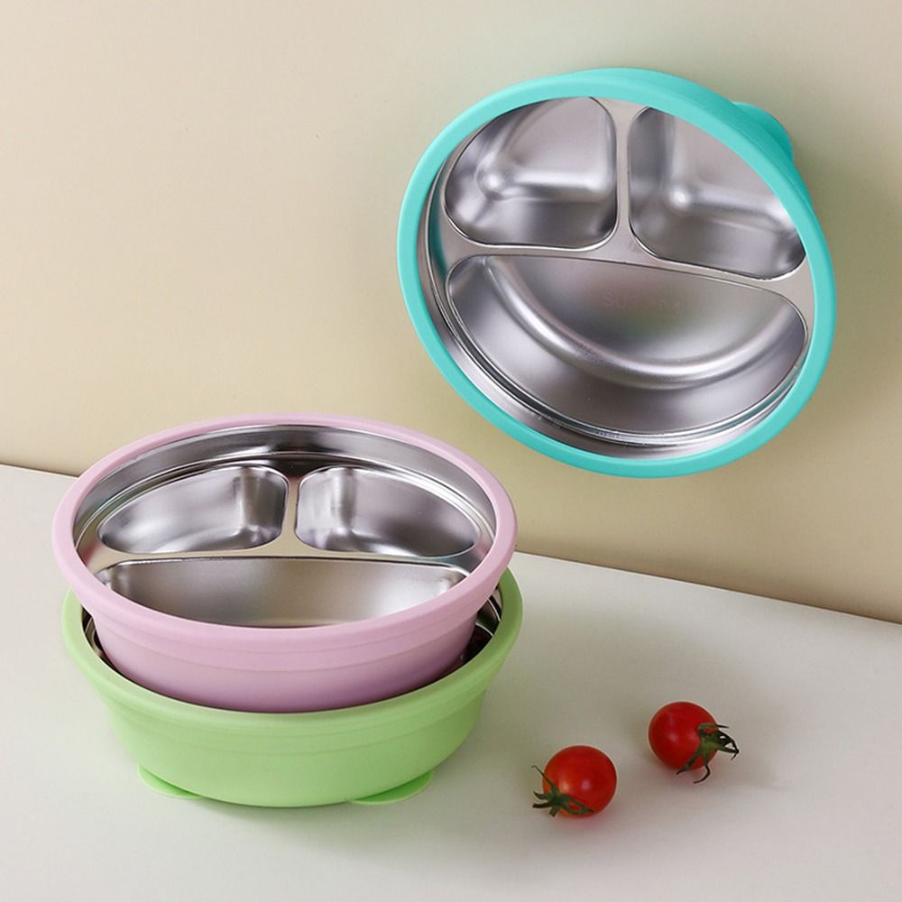 Baby Food Table - Silikon Vakumlu Tabanlı Bebek Beslenme Tabağı