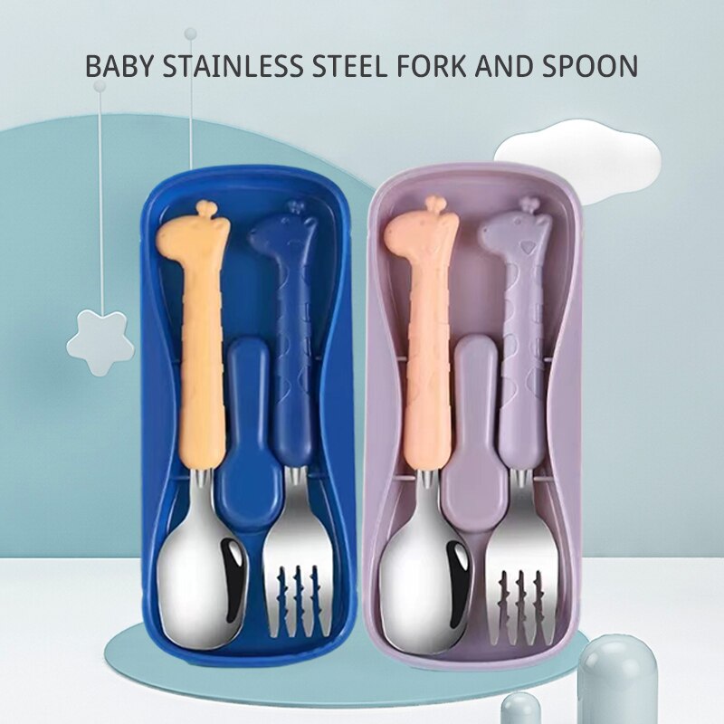 Baby Food Knife Set - 2 Parçalı Çocuk Sofra Seti |