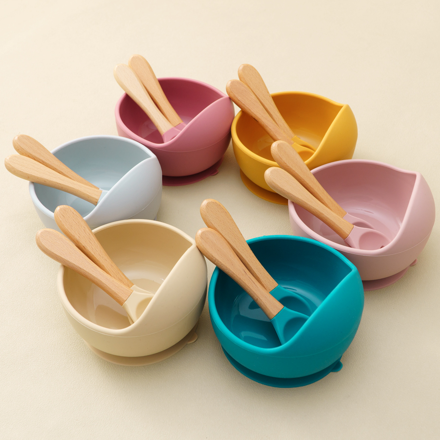 Baby Food Table - Mamaplan 3 adet bebek silikon besleme