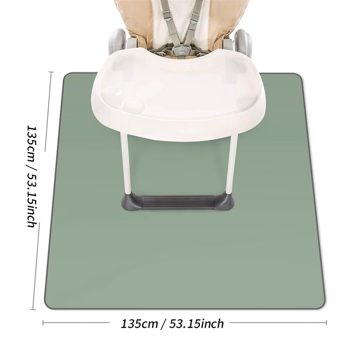 Highchair Splash Mat - 【GERİ SAYIM FIRSATI】 Mama Sandalyesi Altı