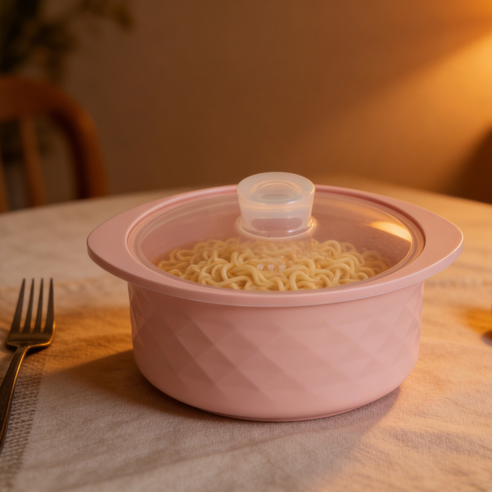 Baby Food Steamer Baby Safe - Mikrodalga Silikon Buharlı Pişirme Kabı Pembe