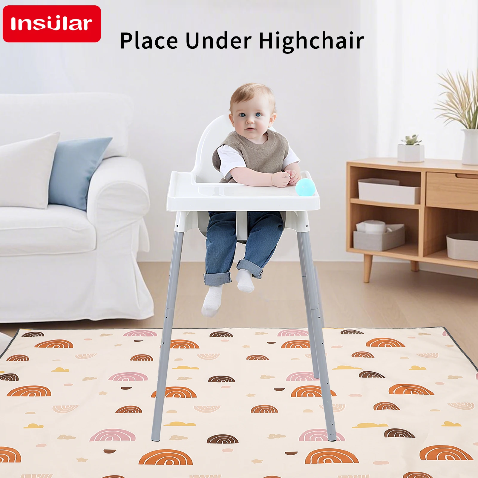 Çocuk Yüksek Sandalye Altında  - Highchair Splash Mat incelemesi ve fiyatı