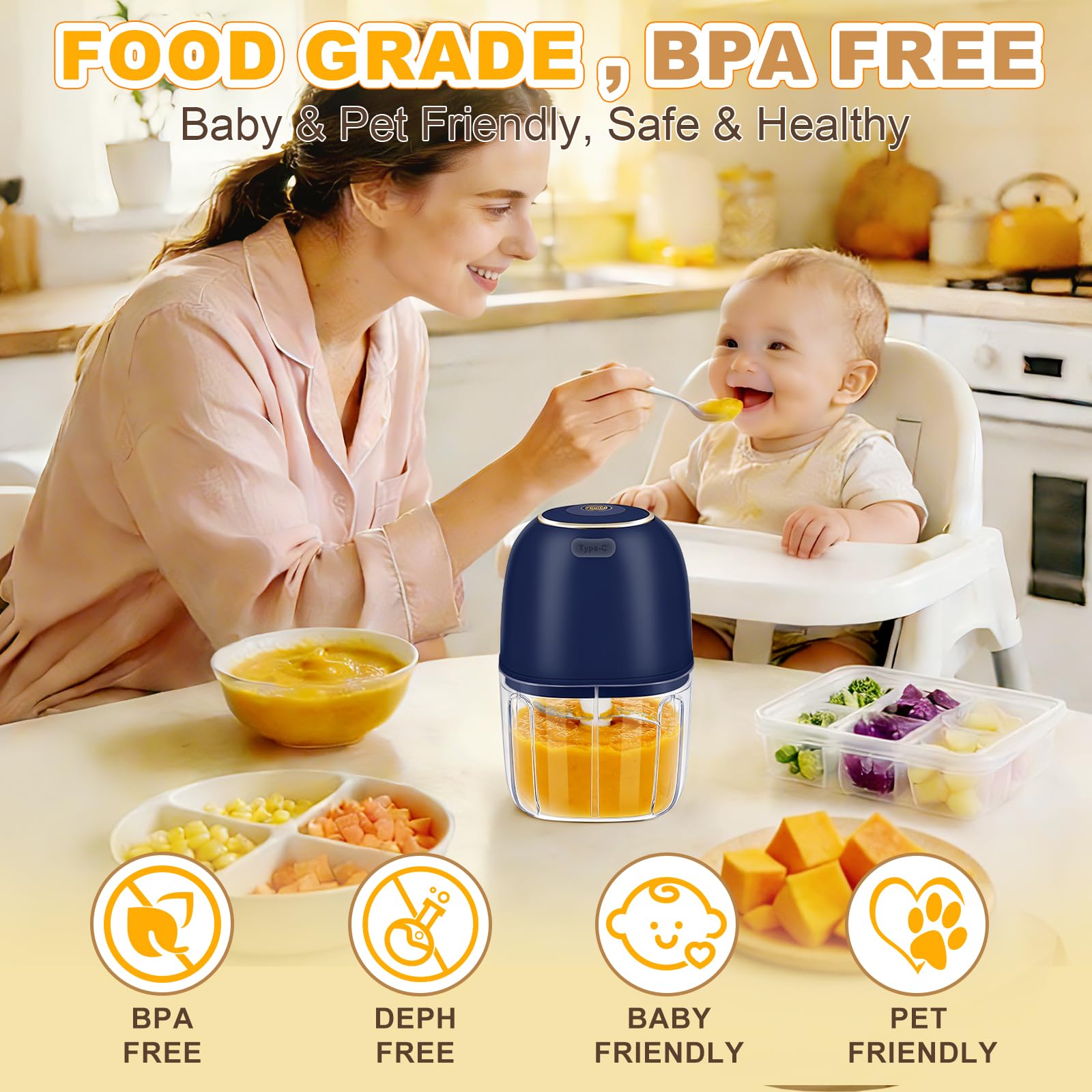 Elektrikli Sarımsak Doğrayıcı, - Baby Food Meat incelemesi ve fiyatı