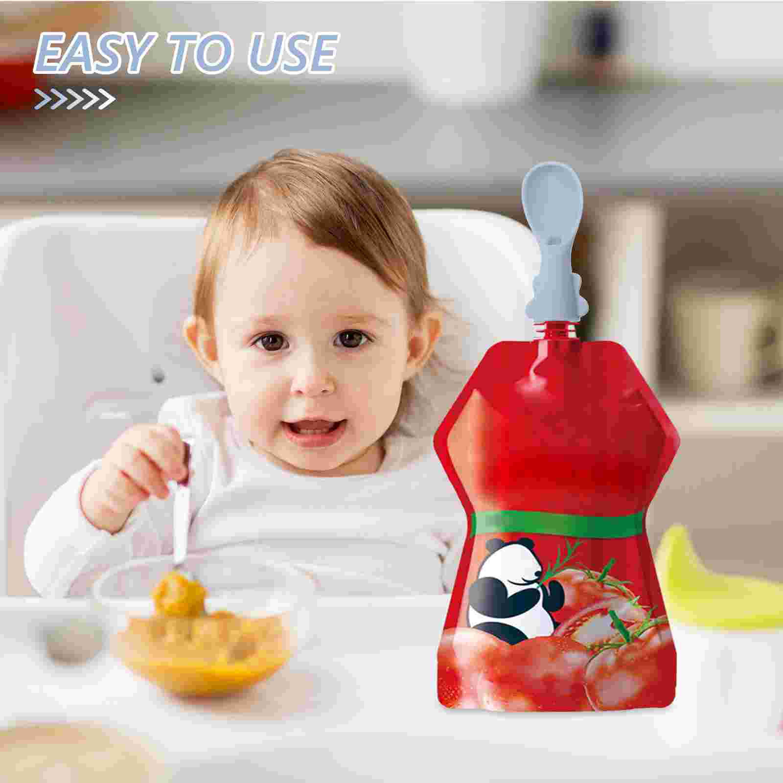 4 Adet Bebek Çantası Kaşık Set - Baby Food Pouches 1 Year Old incelemesi ve fiyatı
