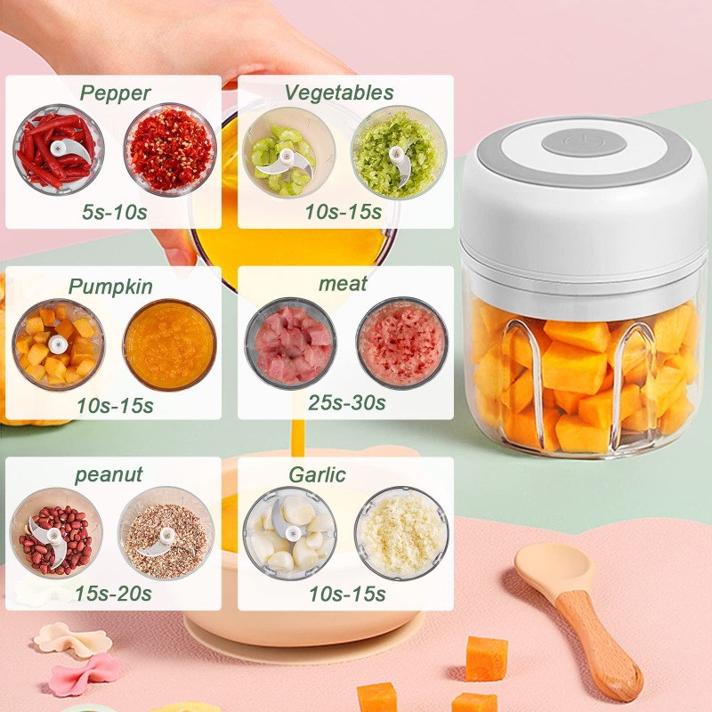 250ML elektrikli sarımsak deği - Baby Food Meat incelemesi ve fiyatı